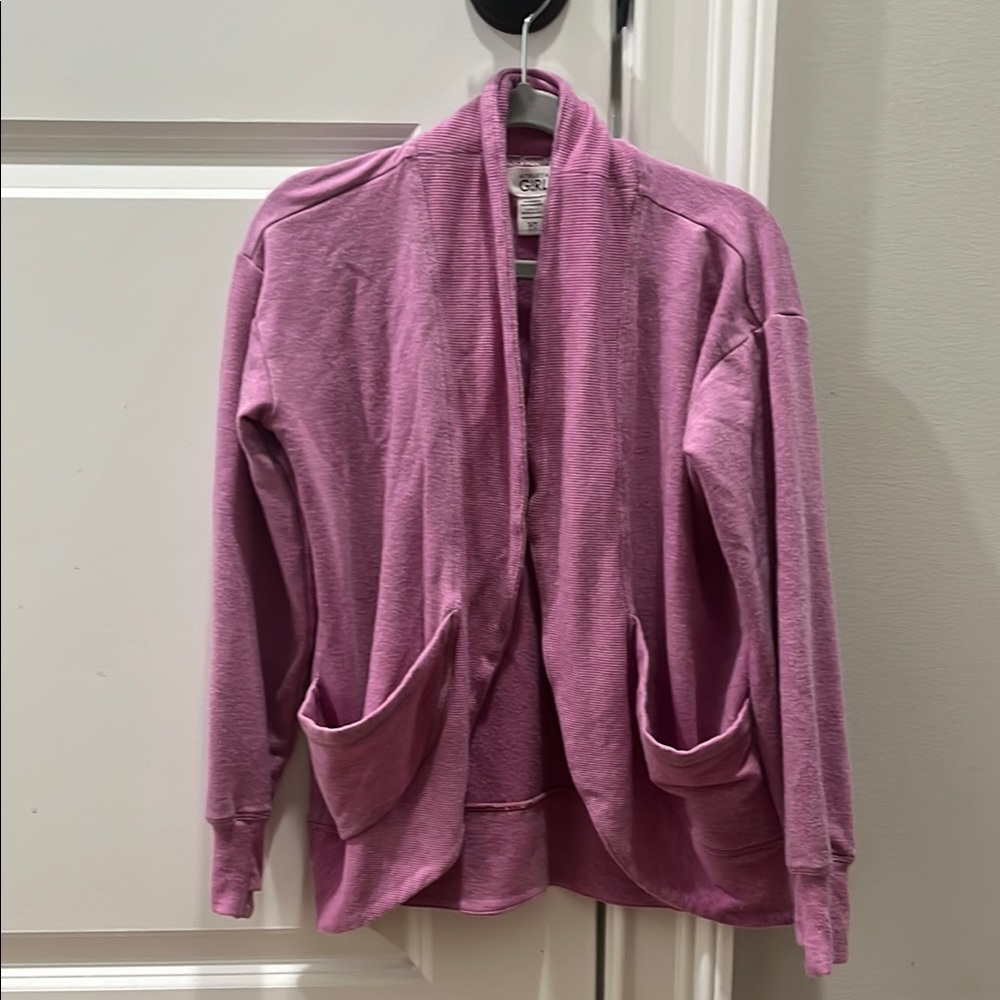Athleta Girl Pink Cardigan, Small/7